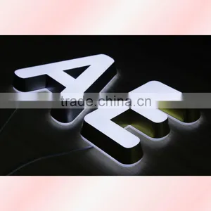 High Light 3d Acrylic Led Advertising Mini Letters Sign thumbnail-1