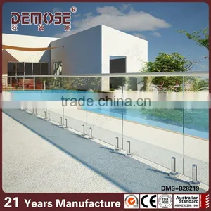 Steel Brushed Handrail for Glass Railing thumbnail-1