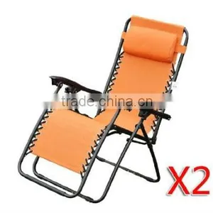Folding Recliner Patio Pool Lounge Chairs thumbnail-1