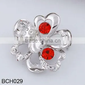 2012 Ningbo Bangjin Brooches In Bulk With Red Stone thumbnail-1