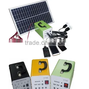 10W 20W 30W Mini Solar Home Lighting System / Portable DC Solar Kits for Camping thumbnail-5