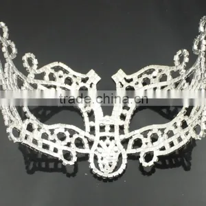 Stunning Silver Party Mask Masquerade Masks Hot Sale H0233 thumbnail-2