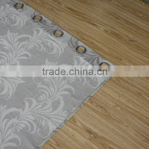 New Arrival Curved Shape 100% Polyester Linen Like Jacquard Window Curtain Fabric thumbnail-4