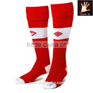 Custom Your Own Logo Canada Flag Sport Socks Red Soccer Socks thumbnail-1