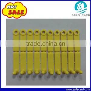 118*18mm Yellow Animal Sheep Goat Ear Tag With Laser Printing Number Most Popular thumbnail-5