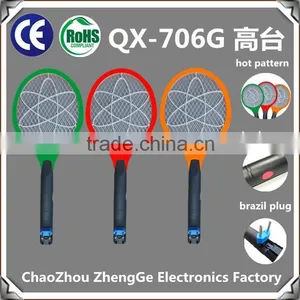 QX706-4 China Very Cheap Hot Sales Rechargeable Electric Mosquito Swatter Circuit Mosquito Killer Bat thumbnail-3