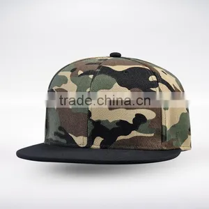 Custom Blank Flat Short Brim 5 Panel Camp Cap thumbnail-4