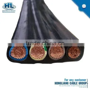 IEC Standard Copper Conductor Rubber Sheath 4 Core 25mm2 Flat Cable thumbnail-2