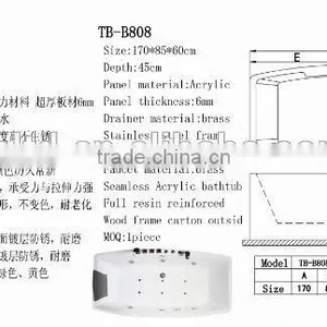 High-end 2 Peoples Unique Family Free Sex Usa Massager Bath Hot Tub thumbnail-3