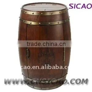 Wood Beer Electric Barrel Cooler Upright Bottle Cooler for Beverage thumbnail-2