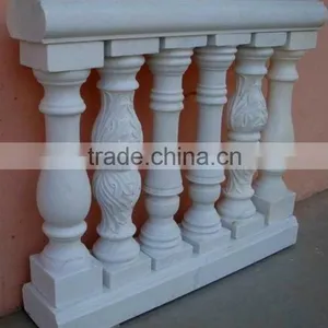 Interior Stair Railing Stone Balustrade Designs for Balcony thumbnail-3