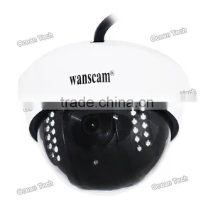 Wireless/Wired Night View Fixed Lens Indoor Wall Mounted Dome ip Camera AJ-C0WA-C128 thumbnail-2