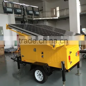 Chinese Suppplier Solar Panel Emergency Mobile Lighting Tower thumbnail-2