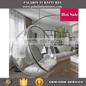 Replica Acrylic Hanging Bubble Chair thumbnail-1