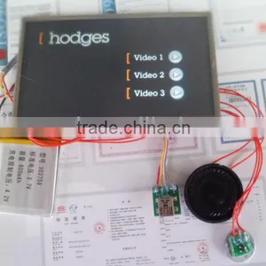 4.3 Inch Lcd Video Greeting Card Modules Touch Screen thumbnail-1