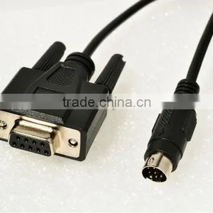 MD8 Pin to DB9 Double-ended 8-pin Mini-DIN to 9-pin Serial Conversion Cable thumbnail-1