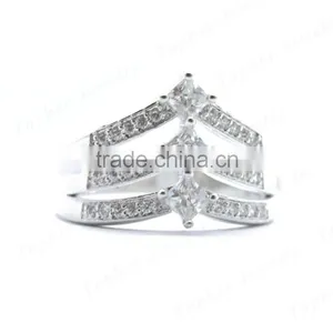 Good Quality 925 Silver Zircon Stone Fashion Ring thumbnail-2