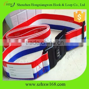 New Adjustable Colored Nylon Luggage Strap With Lock thumbnail-1