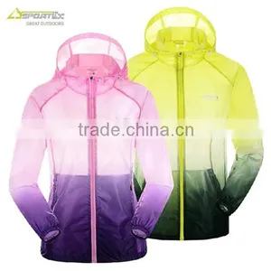 Unisex Jacket Gradient Color Packable Anti-uv Running Jacket Lightweight Jacket thumbnail-1