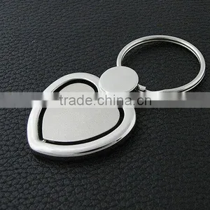 Custom Metal Fancy Heart Shape Spinning Cute Keyring for Lovely Girls thumbnail-2