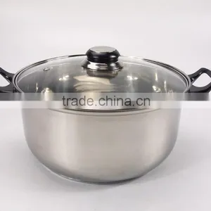 12pcs Cooking Pots Stainless Steel Non-stick Cookware Set With Glass Lid thumbnail-3