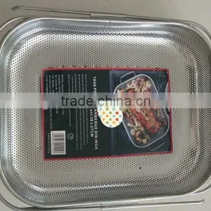 Stainless Steel Flexible Washing Basket 34x24cm thumbnail-2