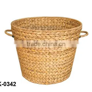 High Quality Basket Made of Water Hyacinth Material ( Website: July.etop) thumbnail-1