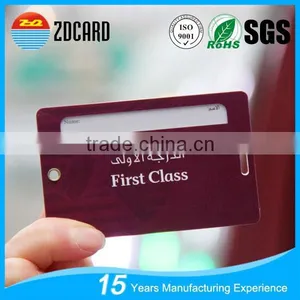 Standard Size Dual Pieces Travel Airplane PVC Luggage Tag thumbnail-1