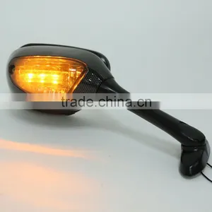 Carbon Fiber Side Pair Mirrors Signal For Suzuki GSXR1000 GSX-R 1000 05-15 06 07 thumbnail-5