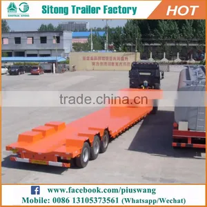 Tri-axle Semi Trailer 60-100tons Used Low Bed Trailers for Sale thumbnail-4