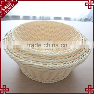 New Design Beautiful PP Rattan Bread Basket Set/3 thumbnail-4