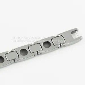 Tungsten Carbide Health Ceramic Bracelet Jewelry With Link thumbnail-4