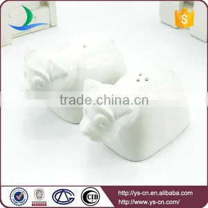 YSpp0010 Lovely Dog White Ceramic Salt and Pepper Shaker for Gifts thumbnail-2
