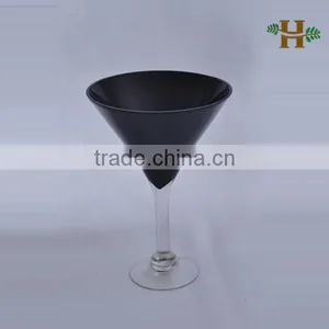 Bucket Shaped Colored Useful Goblet, Handmade Martini Delicate Glassware for Hotel thumbnail-1