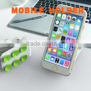 QWZ1148 Phone Holder Double Side Sucker Mobile Display Stand thumbnail-1