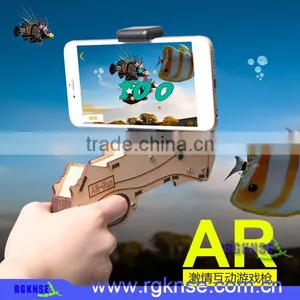 2017 New Design Hot Selling Vr Gun Game Controller Bluetooth Mini vr Gamepad for Smartphone thumbnail-2