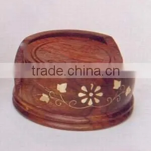 Wooden Tea Coaster , Cup Coaster, Engraved Coaster, Monogram Coaster, Tea Coaster Set, Wine Coaster, Wooden Coaster, Bar Coaster thumbnail-1