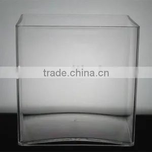 Indoor Clear Plastic Cylinder Vase ( Cube ) Acrylic Vase/flower Pot thumbnail-4