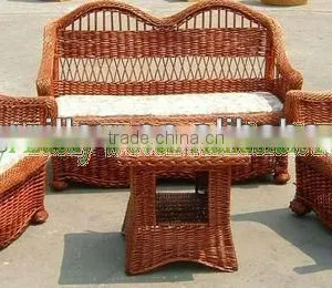 Cheap Hand Weave Willow Material Wicker Chair Price for Homes & Garden thumbnail-5