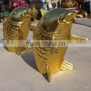 Fiberglass Golden Fish Sculpture thumbnail-3