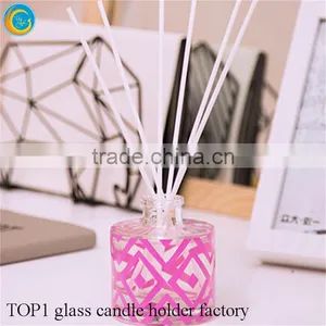 Empty Round Glass Fragrance Diffuser Bottles Replacement Reed Diffuser Bottle thumbnail-1