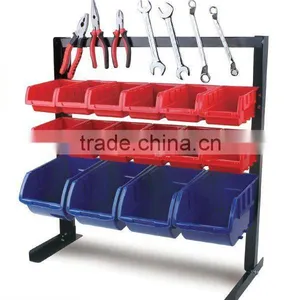 16 PCS Plastic Bin Rack With Magnetic Strips Spare Parts Bin Box (202719) thumbnail-1