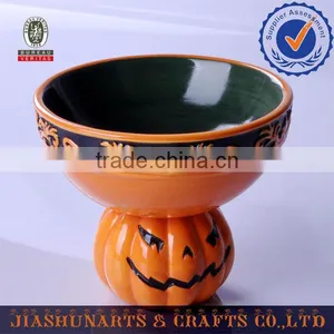 Pumpkin Ceramic Halloween Fruit Bowl thumbnail-1