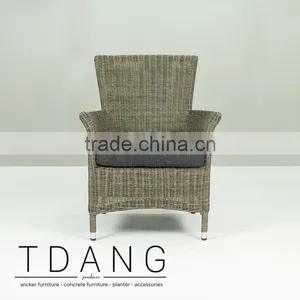 Manning Wicker Armchair - Dining Wicker Furniture Chair thumbnail-2