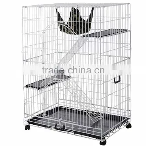Larger Stainless Steel Customized Metal Wire Cat Cages thumbnail-1