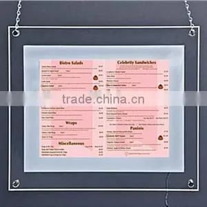 Clear Acrylic Two Side Table Tent Card Holder Acrylic Price List Menu thumbnail-1