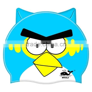 Kids Catoon Swim Cap With 100%silicone, Animal Swim Cap thumbnail-5