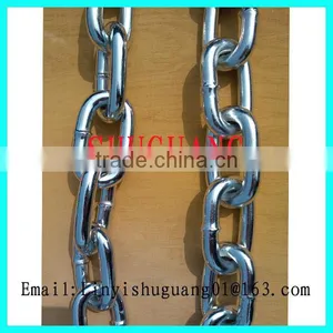 G30 Bright Electro Galvanized Ordinary Mild Steel Medium Metal Chain thumbnail-1