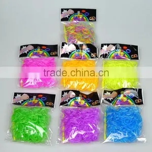 DIY LOOM BANDS BRACELET MAKING KIT INCLUDES 300 Colorful RUBBER BANDS LOOM CLIPS thumbnail-1
