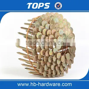 Cheap Price Painted Pallet Coil Nails/ Coil Roofing Nails Smooth Shank Factory thumbnail-2